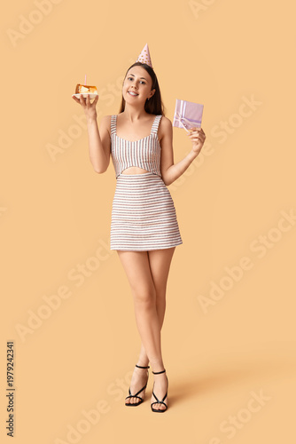 Beautiful young woman with ...