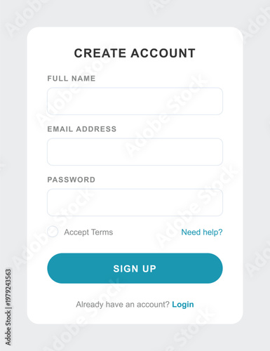 A person creating an account on a website with a sign up form