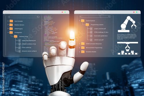 Canvastavla Artificial intelligence enhances file system and robotics programming education