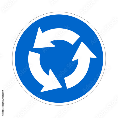 Free Download Round About, Road Sign - GFXLoad