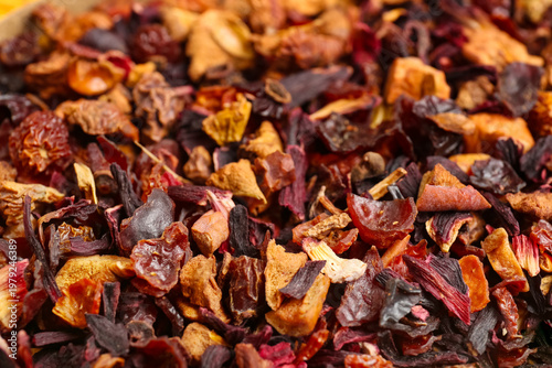 Closeup view of dried fruit...