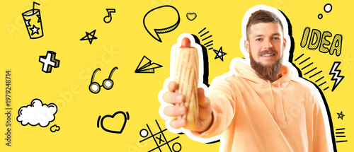 Portrait of happy young man...