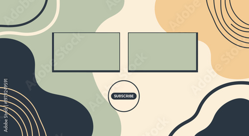 Abstract shapes and lines design.