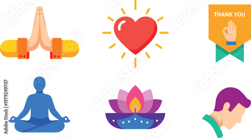 Social media and communication icon set with chat message notification and interaction symbols for digital platforms