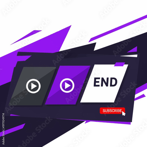 Play Button End Screen Subscribe.