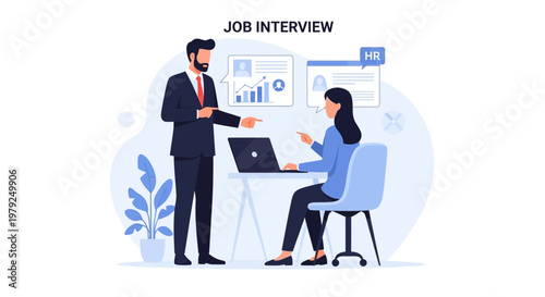Job Interview: HR Manager Discusses Career Growth with Candidate