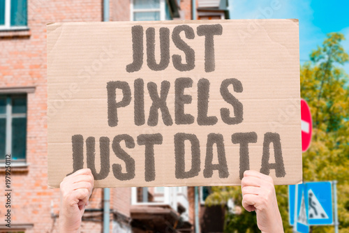 Canvas Print "Just Pixels Just Data" Adult content in digital form is technically equivalent to any other type of image data processed by standard platforms and devices