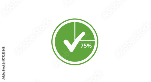 Green Checkmark Circle Progress Indicator.