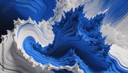 abstract blue background with waves