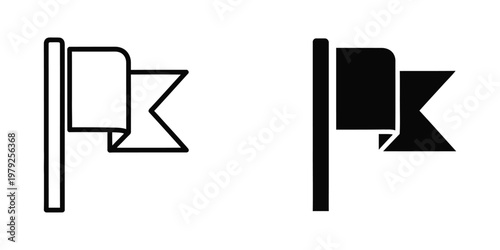 Contrast comparison between outline and filled parking symbols on a vertical signpost