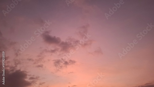 cotton candy sky with abstract cloud