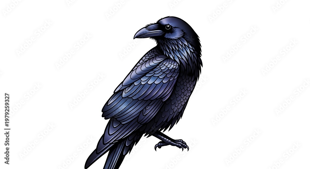 Obraz premium Raven illustration