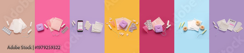 Set of menstrual products w...