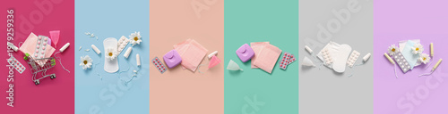 Set of menstrual products w...