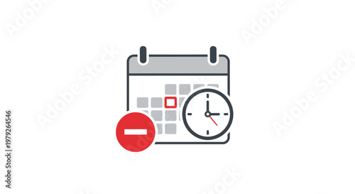 Cancel Event Calendar Icon.