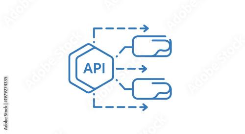 API Application Programming Interface Icon.