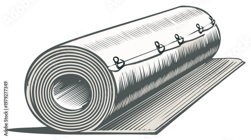 Engraved rolled Yoga mat studio equipment fitness accessory Pilates graphic