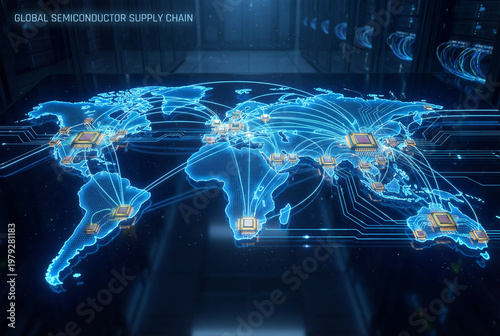Global Semiconductor Supply Chain Network with Connected Technology