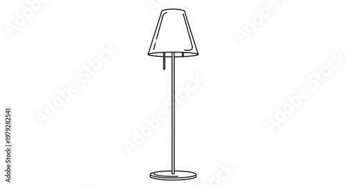 Modern minimalist table lamp design.