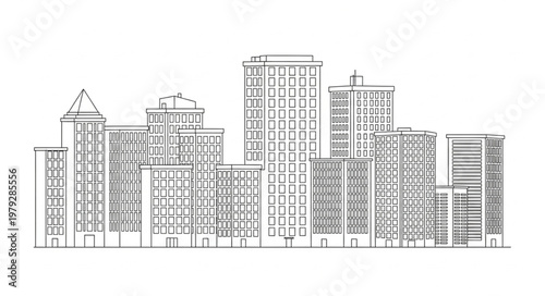 City Skyline Building Architecture.