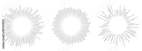 Circular sound ripples spread outward in radial waves. Minimalist audio pattern with geometric lines and burst effect. Ideal for music apps, radio branding, and sonic visualizations.