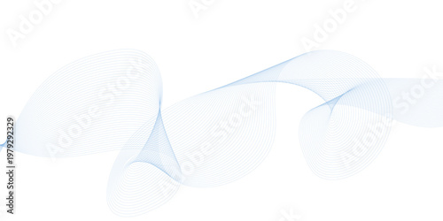 Abstract blue smoky lines background with copy space. Vector eps10