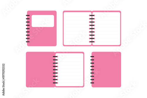 open diary blank notebook notepad