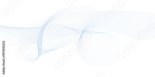 Abstract blue smoky lines background with copy space. Vector eps10