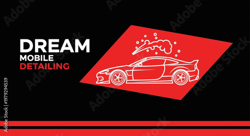 Dream Mobile Detailing Service Logo Design.
