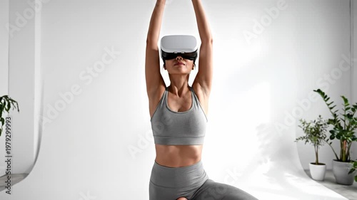 Virtual reality fitness session for corporate wellness
