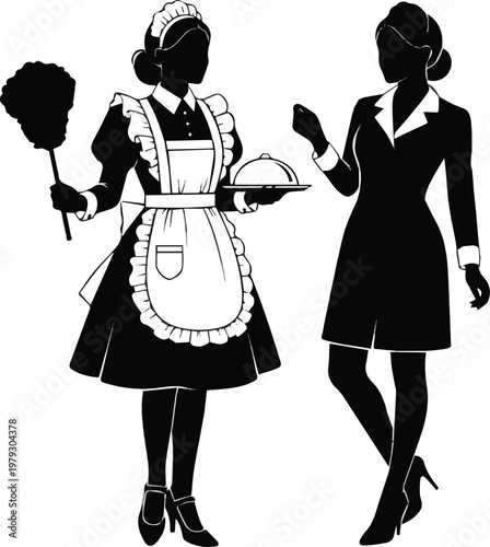 silhouette of a woman with a handbag