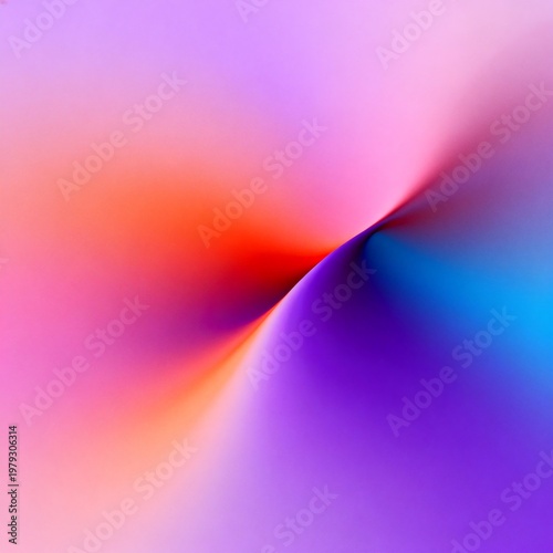Abstract Colorful Gradient Background with Smooth Curves