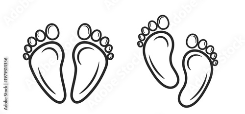 footprint vector Art & Illustration