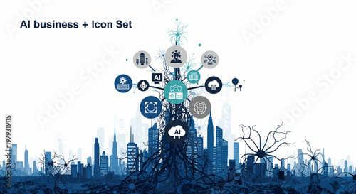 A modern illustration blending urban architecture with natural elements, evoking growth, resilience, and the interconnectedness of city and nature.