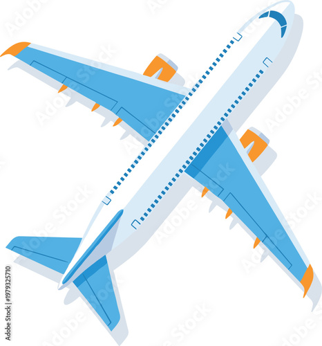 Airplane Icon for Air Travel, Transportation, and Aviation Designs