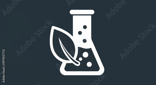 Eco friendly laboratory concept icon.