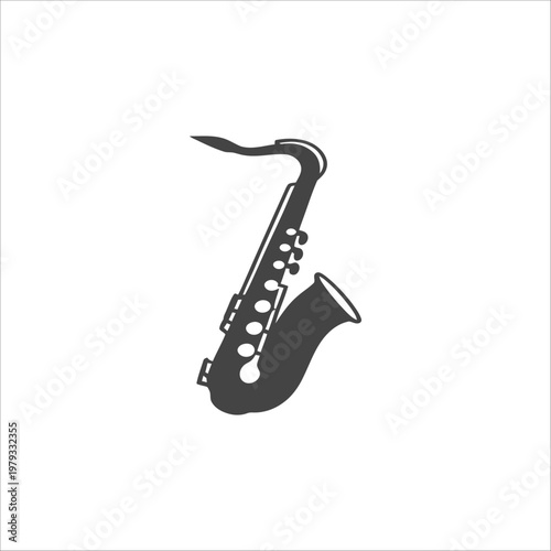 saxophone isolated on white background