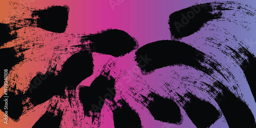 Abstract expressionism in vibrant hues a bold and dynamic composition of shapes