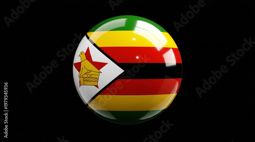 Free Download National flag of zimbabwe on a 3D rendered sphere with a design against a dark background international relations zimbabwe national patriotism patriotic triangle political politics government - GFXLoad