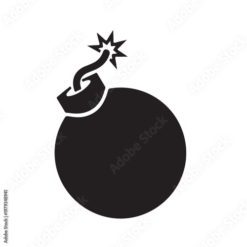 Bomb vector icon illustration symbol