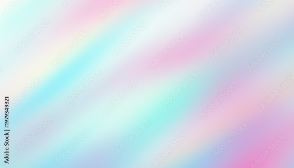 Obraz premium Pastel tone teal pink blue gradient defocused abstract photo smooth lines pantone color overlay background