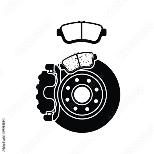 Brake Rotor and Pads Assembly.