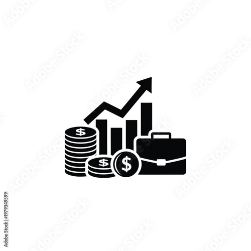 Business Finance Growth Icon.