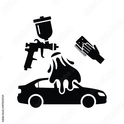 Car Spray Painting Automotive.