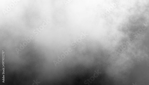 Gray dust sand soil smoke cloud particles isolated on a transparent white background. Sandstorm effect, smog, dust explosion rising, Smoke