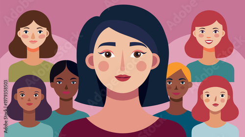 Permanent cheek blush concept with diverse women faces, natural makeup effect and cosmetic beauty trend, aesthetic enhancement and long lasting blush for healthy glowing skin