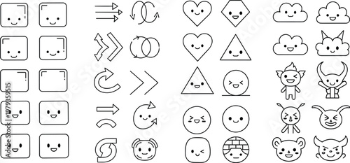 Men’s Long Sleeve Button Down Shirt Outline Mockup Front and Back View Classic Casual Apparel Technical Drawing Template Isolated on Transparent Background