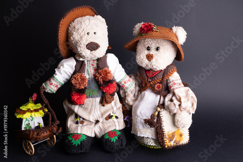couple of bears in Ukrainian style