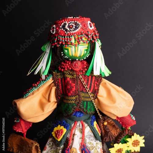 happy easter and motanka doll