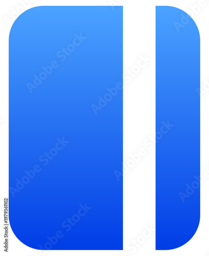 Minimalist blue journal icon for personal diary and note taking